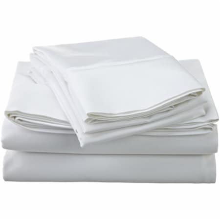 Superior  Egyptian Cotton 1200 Thread Count Solid Sheet Set  King-White 1200KGSH SLWH